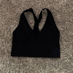 Gilly Hicks Black V-Neck Sports Bra